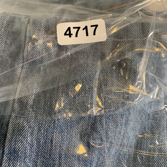 VTG Levis 501 Jeans Mens 31x27 Blue Denim Straight Button Fly Light‎ Wash Hemmed - Picture 13 of 13